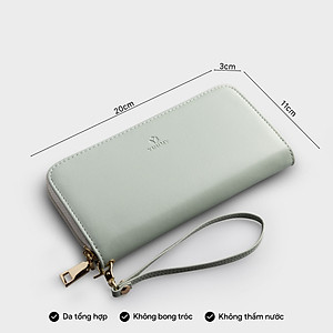 Ví Yuumy (  Thời trang nữ kiểu cầm tay dáng dài - Ví da Seasand YV60 )