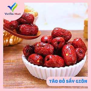 Táo Đỏ Tân Cương Sấy Giòn Không Hạt 250g VietTin Mart