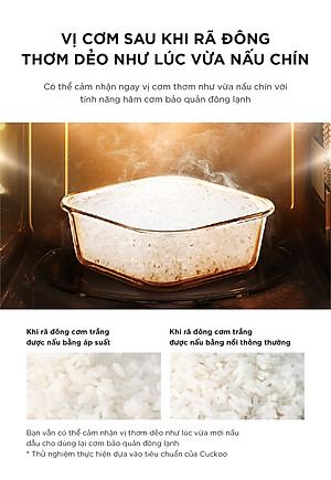 Nồi cơm điện tử áp suất kép Cuckoo CRP-ST1010FG (1.8L) - Hàng Chính Hãng