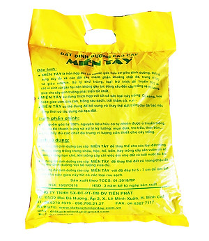 Đất trồng cây - Đất dinh dưỡng hữu cơ trồng cây đa dụng - Đất sạch cao cấpTiến Phát Miền Tây (5 dm3 ) - đất trồng sen đá