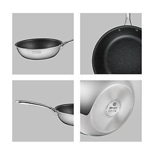 Chảo inox nguyên khối, chống dính vân đá 3D elmich Trimax EL2416OL