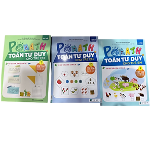 Combo 3 Cuốn Pomath Toán Tư Duy Cho Trẻ Em 4 - 6 tuổi (Tập 1,2,3)