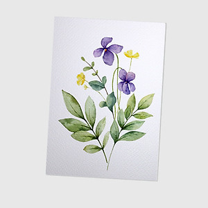 Giấy vẽ màu nước A5 giấy cao cấp có vân đẹp màu trắng sang, dòng giấy chuyên dụng chất giấy dày định lượng 260gsm nhập từ Ý 15 tờ TI599 Green Art- Hàng chính hãng