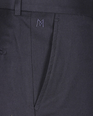 Quần tây nam không ply ống ôm đen Khatoco Q1M528S0-CNMA046-2411-0