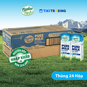 Thùng 24 Hộp Sữa Tươi Nguyên Kem Meadow Fresh (200ml / Hộp)