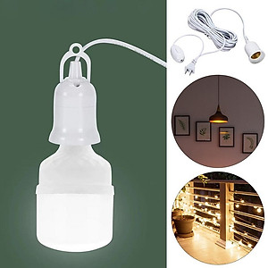 Đui đèn dây điện dành cho bóng led liền dây E27 có công tắc dài nhiều kích thước dài 3m màu trắng chống vỡ, chống thấm nước