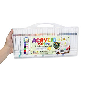 Hộp 72 Bút Lông Màu Acrylic Marker - Colormate