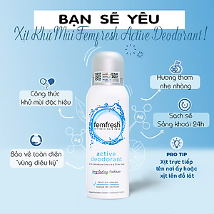 Dung dịch vệ sinh cho cả nữ và nam Femfresh Anh giúp làm sạch sẽ, thơm mát, ngăn ngừa viêm, ngứa, nấm phụ khoa - OZ Slim Store 