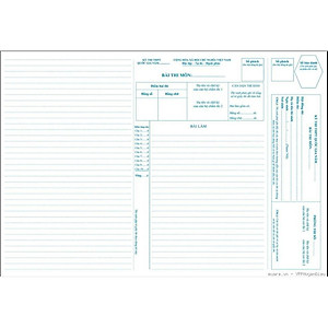 Set 100 tờ giấy thi A3 chuẩn mẫu sở GD&ĐT