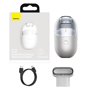 Máy hút bụi Baseus C2 dạng viên nang để bàn -Hàng Chính Hãng 