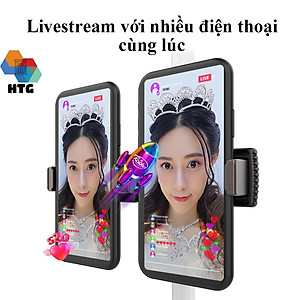 Giá đỡ kẹp điện thoại đôi CYKE C2, hỗ trợ livestream, quay phim video bằng điện thoại, máy tính bảng nhiều máy cùng lúc, gắn xe đạp, hàng chính hãng
