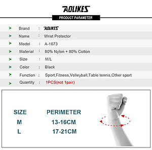 Quấn nẹp bảo vệ khớp cổ tay AOLIKES A-1673 Wrist Protector