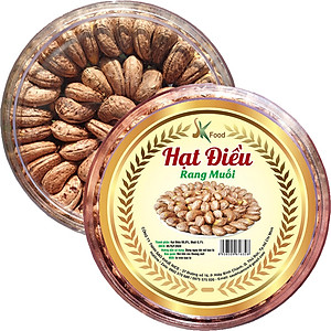 HẠT ĐIỀU VỎ LỤA RANG MUỐI XẾP HOA CAO CẤP THƯƠNG HIỆU SK FOOD - HỘP 500G