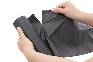 Combo 3kg túi đựng rác không lõi EIG size CỰC ĐẠI  78 x 92cm (Đen)