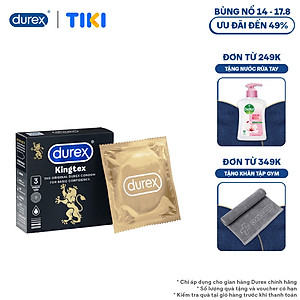 Bao cao su Durex Kingtex 3 bao