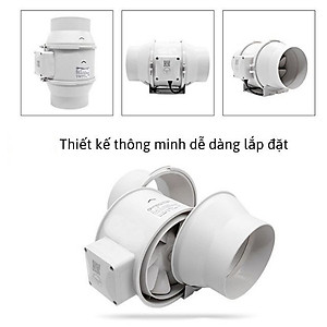 Quạt hút thông gió phi 150 - Quạt hút gió đồng trục cấp khí tươi cho công trình nhà - Hàng chính hãng GDXLFJ siêu chống ồn