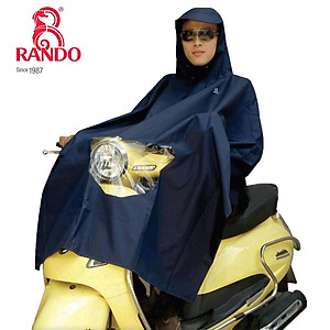 Áo mưa Poncho vải BEST có kiếng phủ đèn xe máy RANDO