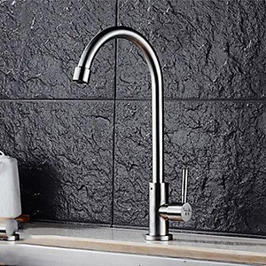 Vòi nước rửa chén inox 304 cắm chậu Lạnh Vòi rửa bát xoay 360 độ (Bảo hành 12 tháng - 1 đổi 1)