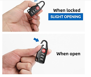 Khóa chống trộm cho tất cả các loại hành lý như balo, túi xách du lịch ,vali kéo hàng cao cấp chất lượng cao