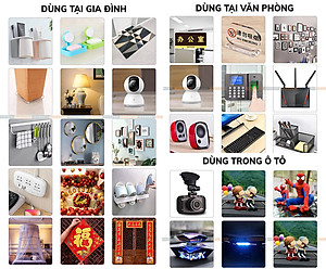 Băng Dính 2 Mặt Đa Năng Keo Trong Suốt Dày 2mm Băng Dính Nano Dán Tường Siêu Dính