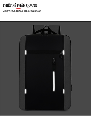 Balo Thời Trang Nam Cao Cấp Tement, Cá Tính, Phong Cách Độc Đáo, Tiện Lợi, Chất Liệu Vải Cao Cấp Chống Thấm, Chống Xước, Đựng Vừa Laptop 15,6 Inch - Hàng Chính Hãng