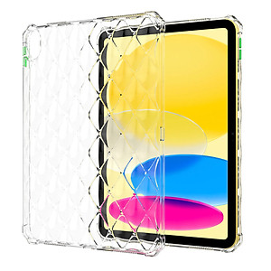 Ốp lưng chống sốc đệm khí trong suốt cho iPad Pro 11 12.9 / Air 1 2 4 5 / Mini 4 5 6 / 10.2 / Pro 10.5 / 9.7 hiệu HOTCASE Diamond chống chịu va đập cực tốt, độ trong suốt chuẩn HD, mặt lưng 3D siêu đẹp - Hàng nhập khẩu