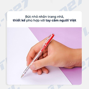 Combo 10-15-20 Bút Bi Thiên Long TL-027 - Mực Xanh/Đen/Đỏ
