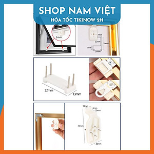 Đinh 4 Chân Đóng Tường Không Cần Khoan Treo Tranh, Giá Đỡ Khung Tranh