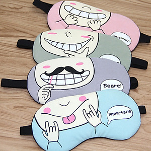 Kính Ngủ Hàn Quốc Có Túi GEL Làm Mát Mắt - Miếng Bịt Mắt Che Mắt Khi Ngủ ( phát màu ngẫu nhiên )