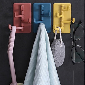 Móc treo đồ dán tường đa năng 4 chấu hình cây thông chắc chắn tiện dụng - móc treo chìa khóa, vật dụng, quần áo tiện lợi