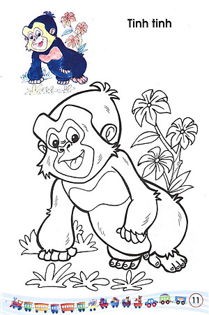 Sách Bé Tập Tô Màu: Các Loại Thú (Tập 1)