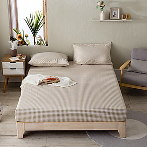 Bộ ga giường cotton Tici kẻ LIDACO cao cấp (Nhiều mẫu lựa chọn)