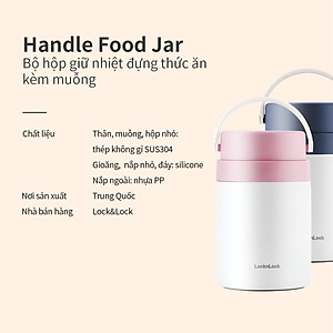 Hộp giữ nhiệt đựng đồ ăn có tay cầm Handle Food Jar LocknLock 700ml
