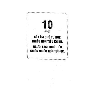 Sách 10 Điều Khác Biệt Nhất Giữa Kẻ Làm Chủ Và Người Làm Thuê (Tái bản)