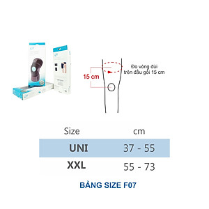 Bó gối đai dán không nẹp neoprene United Medicare (F07)