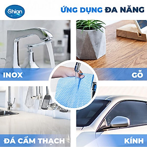 Khăn bếp đa năng cuộn 50 tờ Shian lau sạch đồ dùng bếp vệ sinh nhà cửa -Khăn đa năng