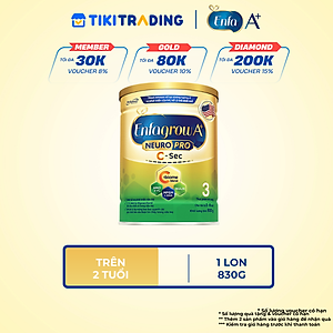 [Cho cả trẻ sinh mổ] Sữa bột Enfagrow A+ NeuroPro 3 C-Sec 800g cho trẻ từ 2-6 tuổi