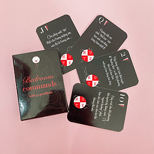 Bộ Bài Hừng Hực 52 Lá Tư Thế Mệnh Lệnh Tình Ái Bedroom Commands Trò Chơi Cực Bốc Dành Cho Các Cặp Đôi