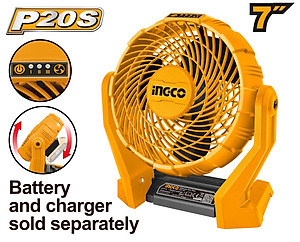 QUẠT DÙNG PIN LITHIUM-ION 20V INGCO CFALI2007 (CHƯA PIN & SẠC) - HÀNG CHÍNH HÃNG