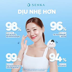 Sữa Rửa Mặt Tạo Bọt Chiết Xuất Đất Sét Trắng Senka Perfect White Clay New 14840 (120g)