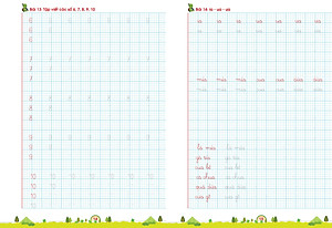 Combo Bé tập viết chữ nhỏ - Tập viết chữ 1 ly (Chữ hoa cỡ nhỏ, theo nhóm và Luyện viết chữ 1 ly)