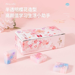 Gôm tẩy hình hoa anh đào Nhật Bản Deli -1 chiếc - dành cho học sinh - 71135 / 71136