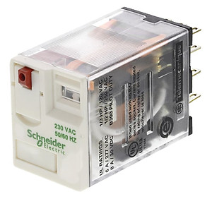 | CHÍNH HÃNG | Relay trung gian RXM4AB2P7 Schneider 14 chân, điện điều khiển 220 Vac