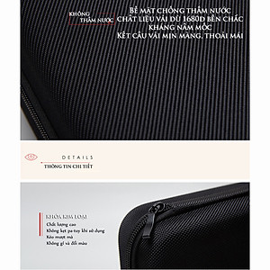 Hộp Đựng Tai Nghe, Cáp Sạc, Pin Sạc Dự Phòng, Ổ Cứng giúp bảo vệ phụ kiện di động / laptop Mai Lee - Hàng chính hãng