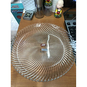 Đĩa thủy tinh vân xoáy 32cm