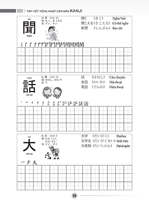 Tập Viết Tiếng Nhật Căn Bản - Kanji _MT