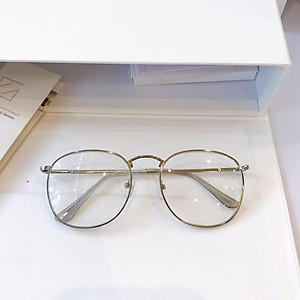 Gọng kính cận, Kính giả cận mắt tròn kim loại tăm mảnh