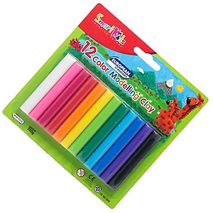 Sáp Nặn Học Tập 12 Màu Thường SMARTKIDS SK-BL12R