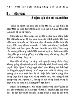 Sách 10 Suy Nghĩ Không Bằng Một Hành Động