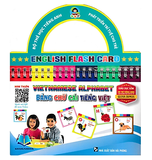 Sách - Bộ Thẻ Học Tiếng Anh - Phát Triển Trí Tuệ Cho Trẻ: Bảng Chữ Cái Tiếng Việt (HA)